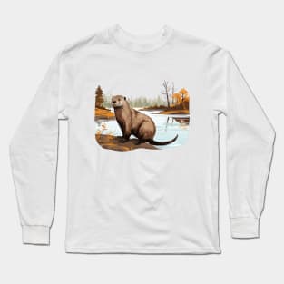 River Otter Long Sleeve T-Shirt